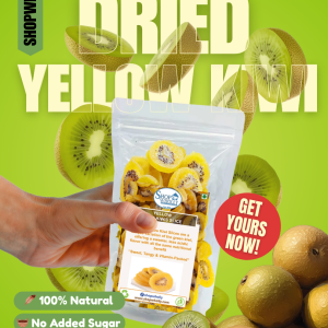 Dried Yellow Kiwi Slices 🥝 – Naturally Air-Dried, Tangy & Sweet – 500g